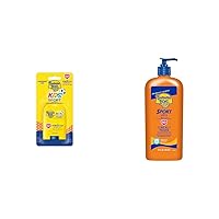 Vista 9 de Banana Boat Protector solar Sport Kids SPF 50, 0.5 onzas Protector solar de tamaño de viaje para niños, protector solar para niños SPF 50, sin