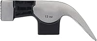Vista 5 de YWBL-WH Cabeza de martillo de garra de carpintero de doble ángulo de curva de 13 oz para herramienta de carpintería casera, martillo de garra