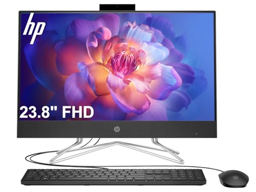 Image of HP Pavilion 24 All-in-One AIO Business Desktop Computer (23.8 inch FHD IPS, 16GB RAM, 512GB SSD + 1TB HDD, Intel 4-Core i5), DVD-Writer, Privacy Webcam, Keyboard & Mouse, Wi-Fi, HDMI, Win 11 Home