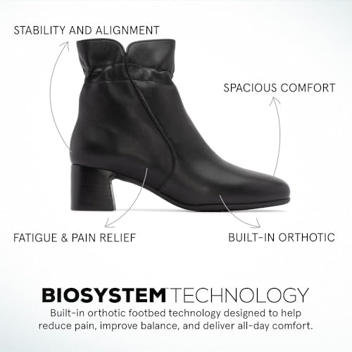 ABEO Avenue Mid Ankle Booties for Women | Fall Boots for Women | Water Resistant Leather | Built-In Orthotic Insole3