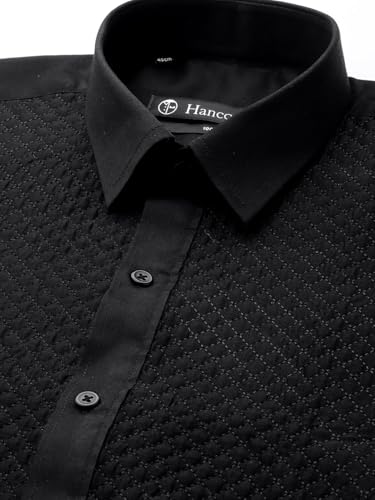 Image of Hancock Men White Pure Cotton Slim Fit Formal Shirt(5444White)
