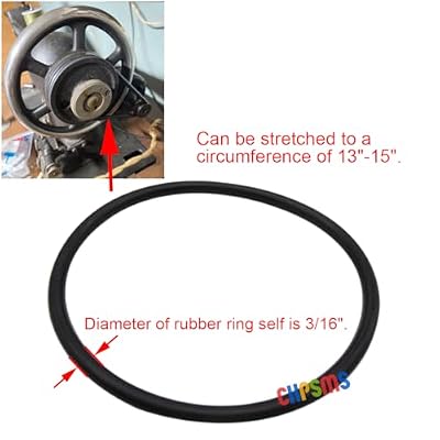 CKPSMS Brand-Universal sewing machine motor stretchable belt with the perimeter ranging from 13(330mm)to 15(380mm) and diameter 3/16(5mm) Compatible with SINGER brand household Sewing Machine(2PCS)