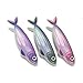 Genuine Fred FISH 'N CLIPS Sardine Bag Clips, Set of 4 Food Storage Clips, Iridescent Finish, Double-Sided, Durable Plastic and Stainless Steel Springs, Fun Kitchen Accessories and Great Gift