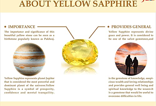 Yellow Sapphire Stone Ring 8.00 Carat Classic Ring For Men And Women Wedding And Party Attractive Finger Ring Indian Wear Handcrafted Lightweight Collectible Item Ideal For Birthday Gift2