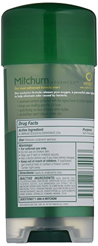 Mitchum Advanced Gel Anti-Perspirant & Deodorant, Mountain Air, 3.4 Ounce (Pack Of 4) #TOP1