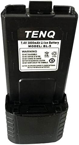 Tenq 3800mah Battery for Baofeng Uv-5r (Black)
