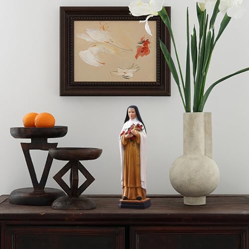 Estatua religiosa de resina St. Therese 8.2x2.4x2.2 in miniatura 3