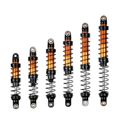 Amortisseur huile metal 80mm couleur or pour voiture RC et modelisme bicolore 4pcs