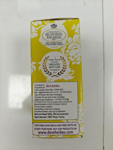 Image of Deve Herbes Pure Cotton Seed Oil (Gossypium spp) | Cold Pressed | Natural | Undiluted | For Diluting Essential Oils | For Skin & Massage | Men & Women | 100ml X 2