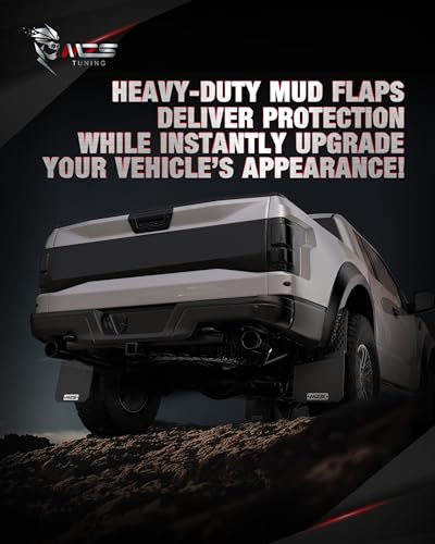 Image of MZS Mud Flaps Splash Guards Compatible with Ram 1500 2500 3500, Offset Fender Mudflaps Mudguards Sediment /Dirt /Debris Protection for Front and Rear, Pack of 4