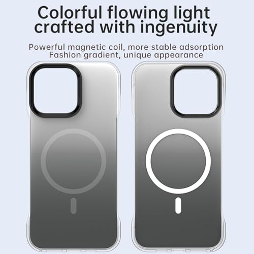 Coque iPhone 15 Pro MagSafe transparente sans bordure effet titane nu