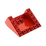 lego m tron moc  LEGO 1 x System Schrägstein rot 33° 5x6x2 Kanzel Cockpit negativ Stein für Set M - Tron 6989 4228