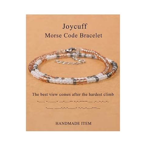 JoycuFF Morse Code Wrap Bracelet Cover