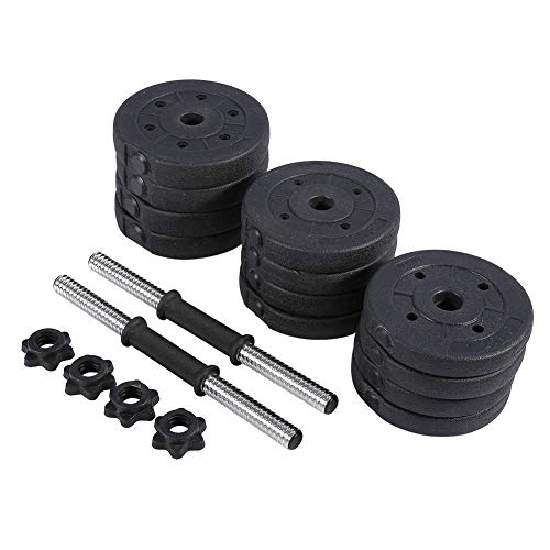 AYNEFY - Set di manubri in plastica, con 2 manubri...