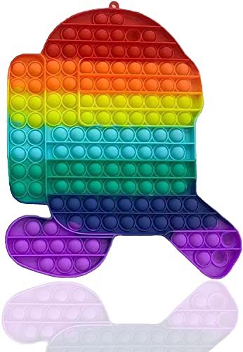 プッシュポップBaladais ストレス解消グッズ スクイーズ玩具 プッシュポップバブル フィジェットおもちゃ インテリジェンス発展 知育おもちゃ 洗える可能 ボードゲーム 子供 大人兼用 カラフル プレゼント (宇宙飛行士)