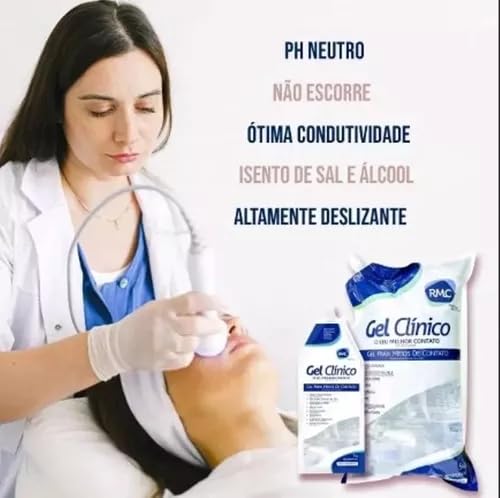 Kit com 3 Gel Clínico De Contato Condutor Ultrassom 100 Ml