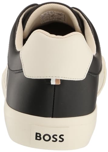 Image of BOSS Men's Aiden Logo Block Leather Low Top Sneakers