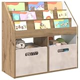 【Esthétique moderne】 Cette étagère pour enfants est faite en bois d'ingénierie, et elle se démarque par ses lignes épurées. Parfaite pour les chambres d'enfants, les salons ou les aires de jeux, elle est idéale pour réorganiser livres et jouets. La finition lisse renforce son style contemporain et la rend facilement accessible pour les enfants, ajoutant une touche fonctionnelle et agréable aux foyers.