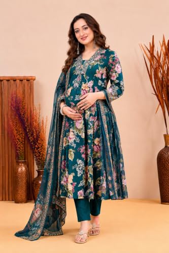 Image of Jikonet Women's Maternity Kurti for Feeding Zippers (VJK)