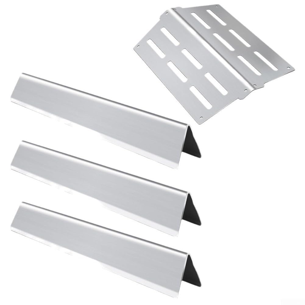 per weber per genesis serie 300 Parti di ricambio in acciaio inossidabile per barre aromatizzanti Scudi termici per griglie E-310 E-320 S-310 2011-2016