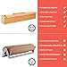 Libreshine 18 Inch Butcher Paper Dispenser with Cutter | Heavy-Duty Holder for Plastic Wrap, Foil, Freezer Paper & Kraft Rolls | Wall/Tabletop Bamboo Organizer | Kitchen, Crafting, Commercial Use