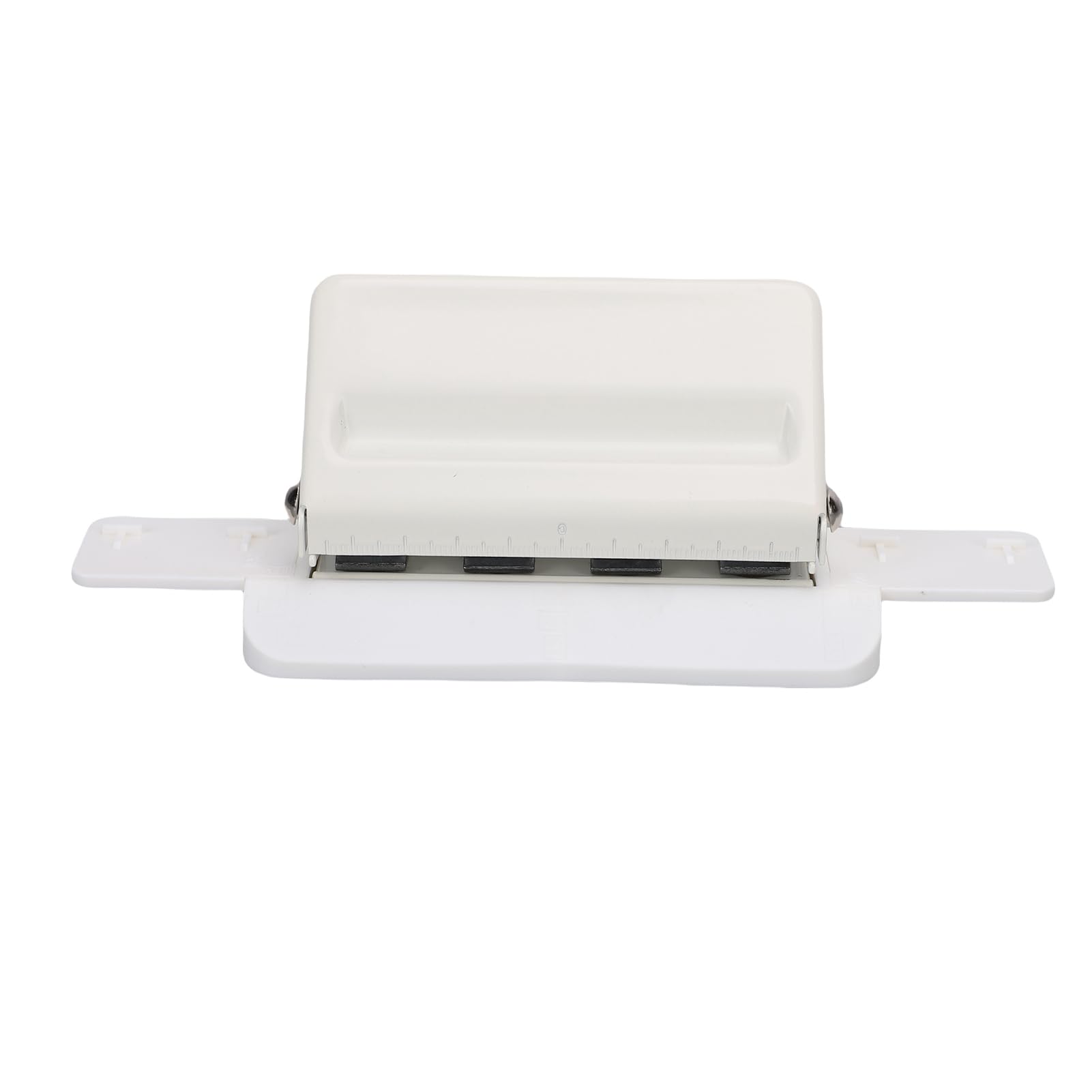 Perforatrice a fungo 4 fori 3 fogli Capacità carta 100 g Perforatrice multifunzionale per progetti di ufficio, scuola e casa Materiale ABS in ferro Spaziatura 25 mm