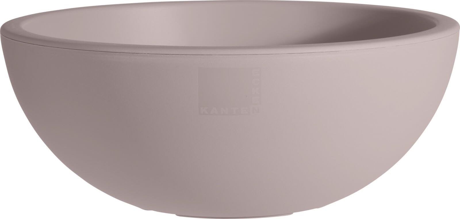 Muddy Hands 40cm Large Taupe Bowl Plant Pot Indoor Home Outdoor Garden Round Plastic Flower Planter Water Feature