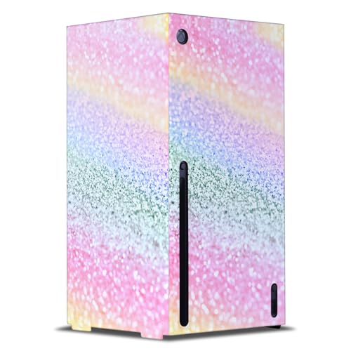 Xbox Series X enveloppement Monika Strigel motif licorne texture mate premium