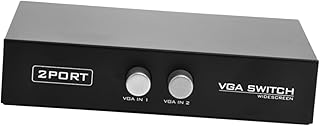UKCOCO 2 1 switch 2 in 1 out 2 port switch 2 in 1 out splitter 2 in 1 out VGA splitter VGA switch splitter 2 port VGA switch dispenser switch box controller