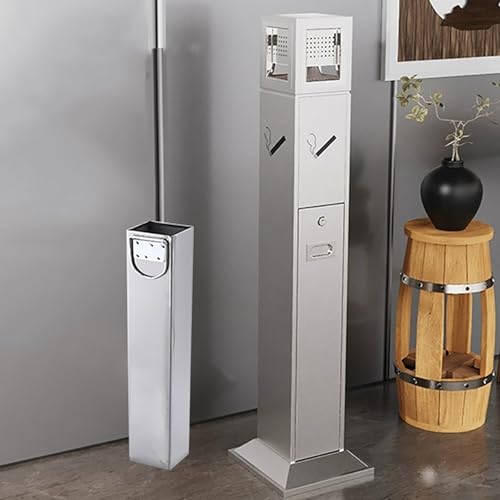 Cenicero de pie para Exteriores, contenedor de Basura Comercial de Metal, contenedor de Cenizas, contenedor Vertical para restaurantes, hoteles, oficinas y Pubs.