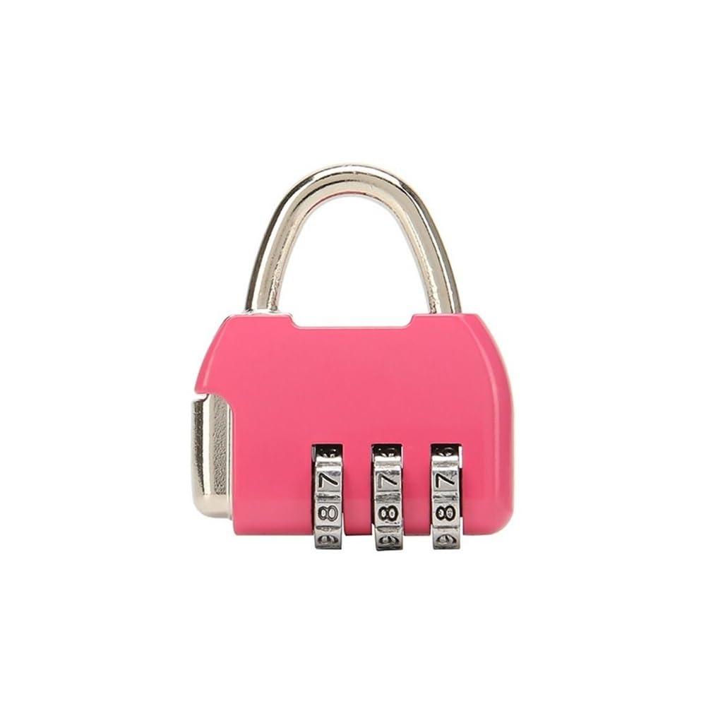 Suitcase Locks, Password Padlock Dormitory Cabinet Travel Digital Multicolor(Roze)