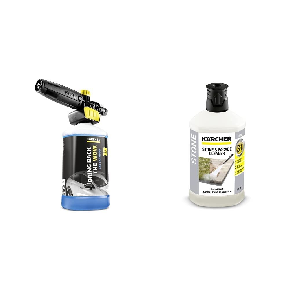 Kärcher FJ10C Connect `n Clean Accessory for high pressure foamer max 180 bar & 62957650 3-in-1 Stone Plug and Clean - Black