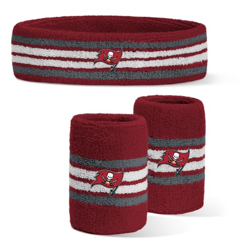 Image of For Bare Feet NFL Officially Licensed Team Logo Headband & Wristband Combo Pack Team Color OSFM