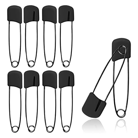 Lxnoap Stainless Steel Cloth Diaper Pins 10 pcs Cover