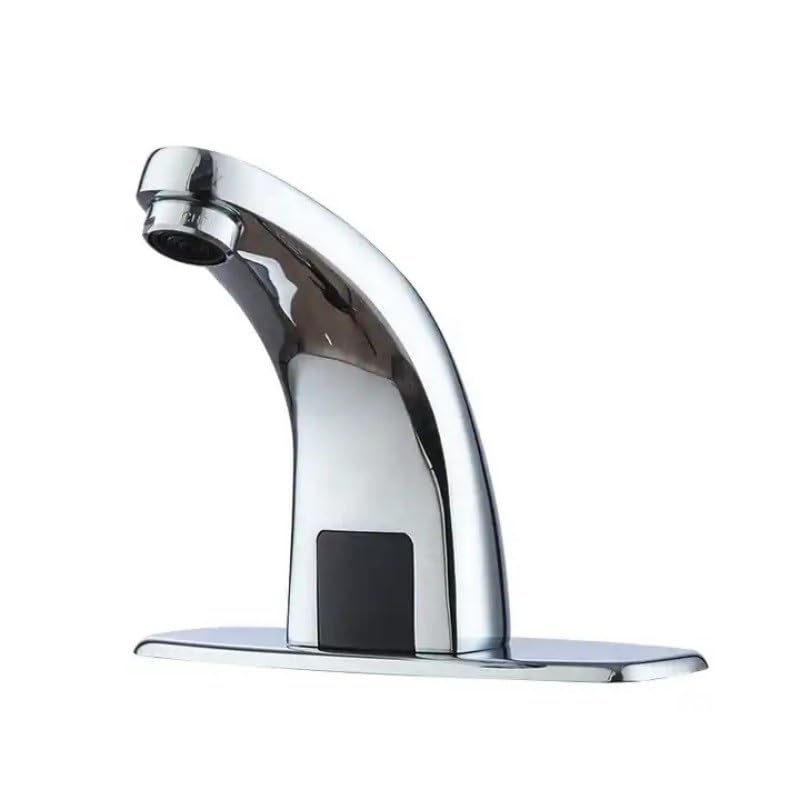 Robinet de lavabo capteur automatique chrome poli salle de bain toilettes