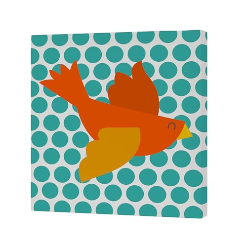 Zoo Lienzo 27x27 cm multicolor cuadro infantil animales para pared 2