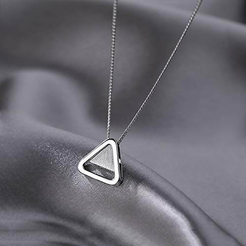 Huaduo Collier pour femme - Merci d'avoir ma fille avec la chaîne Badass-et le pendentif triangle - Collier simple en argent 925 Cover