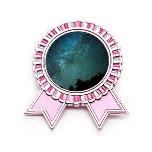 Broche pour personnaliser une tenue terne motif étoiles sombres galaxy