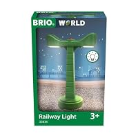 BRIO World 33836 – Railway Light Accessory, Wooden Railway Signal Light with Magnetic Base, Train Track Add-On for Kids 3 yrs+