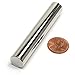 CMS Magnetics 1/2x3 inch (12.7mm x 76.2mm) Neodymium Cylinder Magnet, Diametrically Magnetized with Magnetic Poles on the Sides