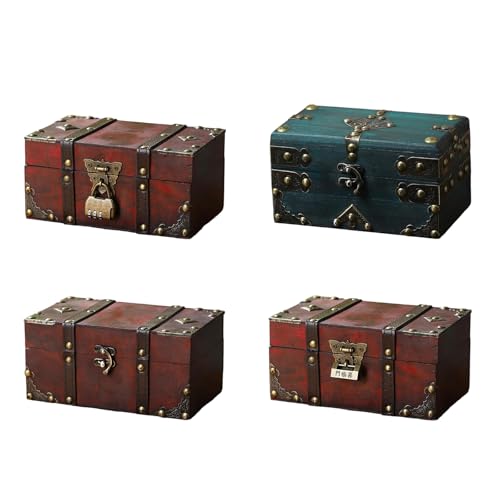Boîte de rangement bois de qualité supérieure avec fermeture vintage - 7
