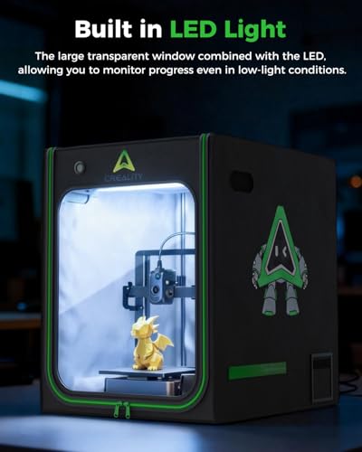 Creality Officiële 3D-printerbehuizing (520 x 600 x 720 mm), constante temperatuur, vuurvast en stofdicht - Afbeelding 5