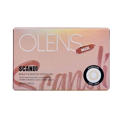 Image of OLENS Monthly Color Contact Lens - 1Month Coloured Contact Lens (Monthly Disposable / 2Pcs), Scandi Hazel