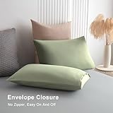 Soifox Super King Duvet Cover Set - Sage Green Bedding Set Superking Size Bed with Zipper Closure, Soft Microfiber Quilt Cover with 2 Pillowcases - Image 6