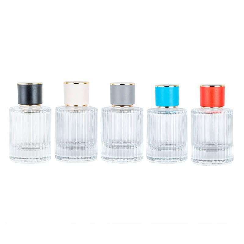 30 / 50ml Flacone Spray per Profumo atomizzatore con Tappo a Vite Bottiglie per Profumo Spray a Strisce Verticali Bottiglia di Profumo con Pompa per Viaggi di Lavoro quotidiani