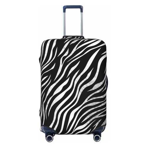 Zebra Print Luggage Covers for Suitcase Tsa Approved, Spandex Elastic Suitcase Cover Protector Washable Anti-Scratch Travel Baggage Cover Fit 18-32 Inch Luggage