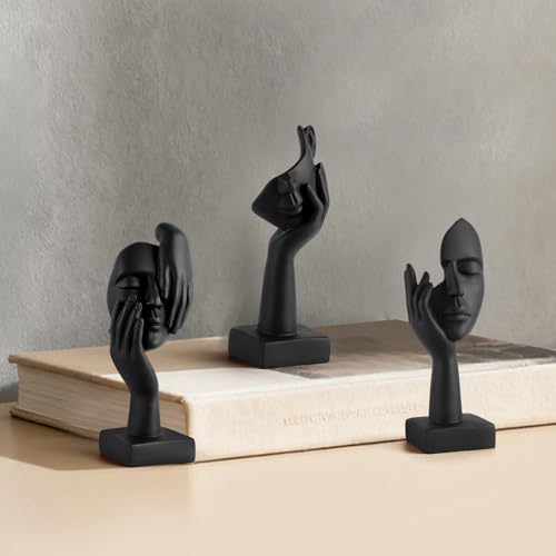 Set de 3 Estatuas Pequeñas Pensador Decoración Abstracta miniatura 3
