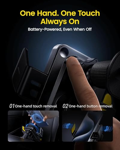 Cargador inalámbrico coche 15W AOHI para iPhone Pro y Android con sensor 4
