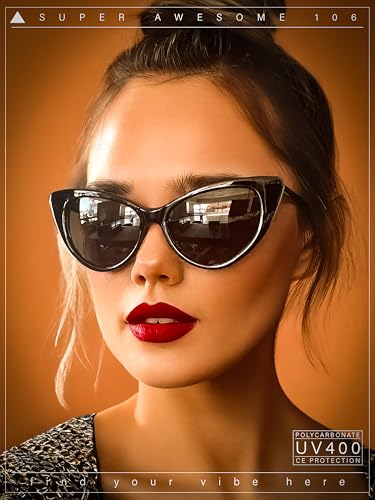 SA106 Womens Classic Gothic Mod Cat Eye Sunglasses4