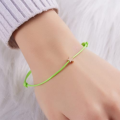 Image of Friendship Charm Adjustable Bracelets with Message Card (Set of 5); Perfect Jewelry Gift for Friends & Family